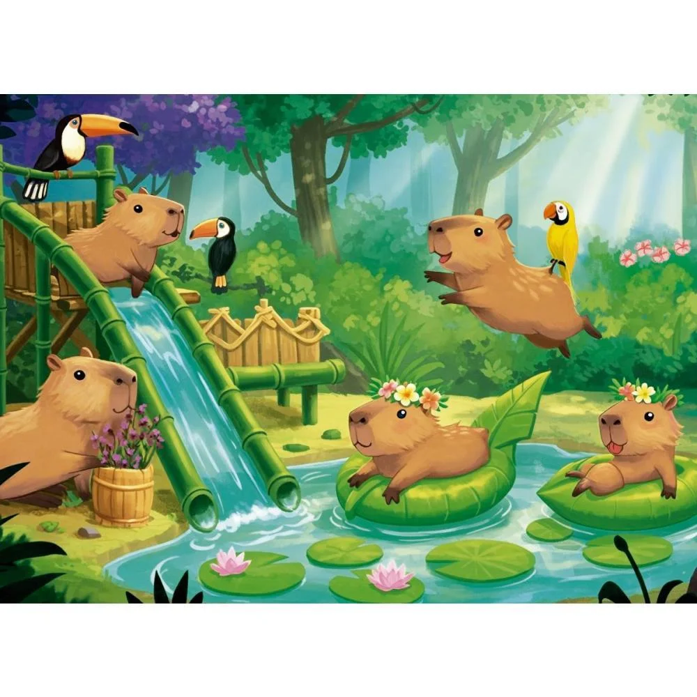 QUEBRA-CABECA CARTONADO CAPIVARAS 100 PECAS GROW (UNIDADE) - imagem 4