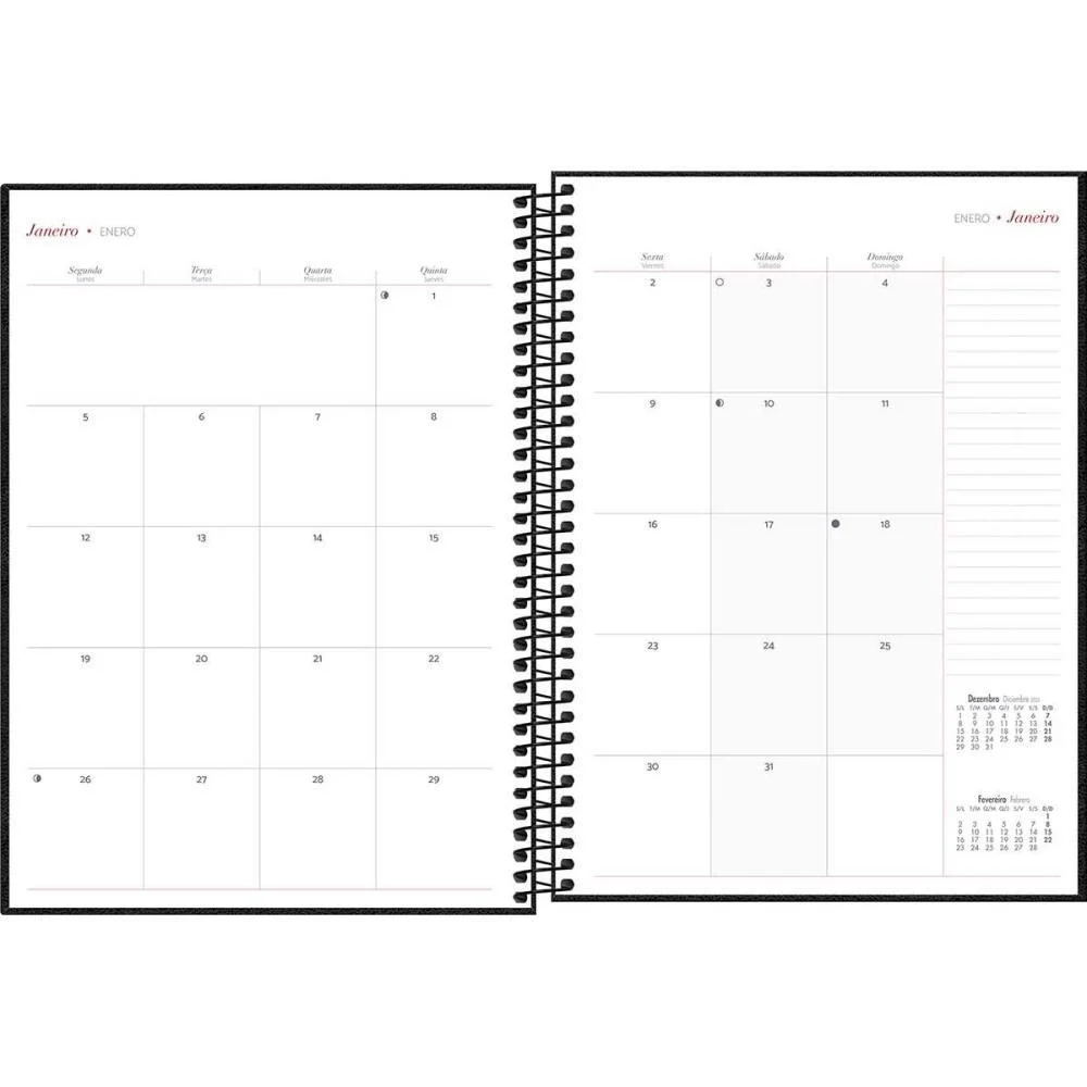 AGENDA/PLANNER 2026 CAMBRIDGE CD ESP 80F 200X275MM TILIBRA (PCT.C/04) - imagem 5