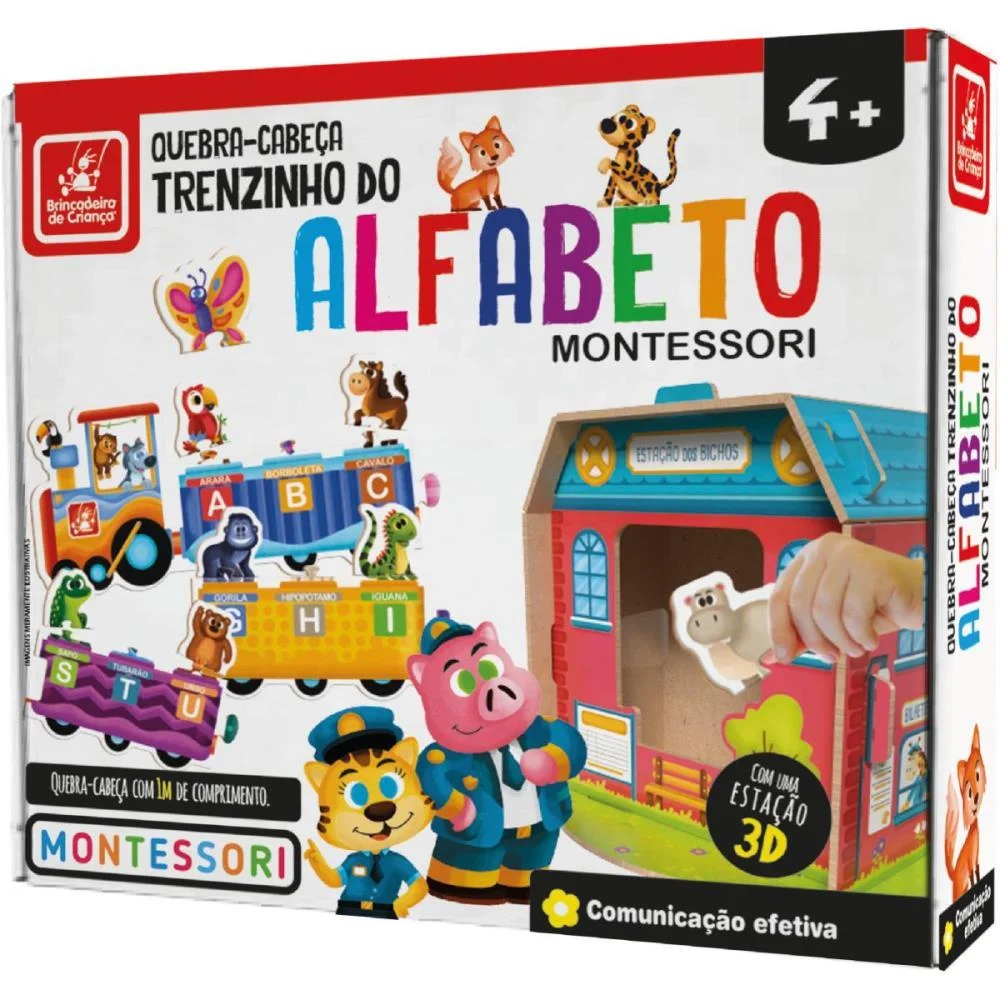 QUEBRA-CABECA MADEIRA TRENZINHO DO ALFABETO 34PCS BRINC. DE CRIANCA (UNIDADE) - imagem 3