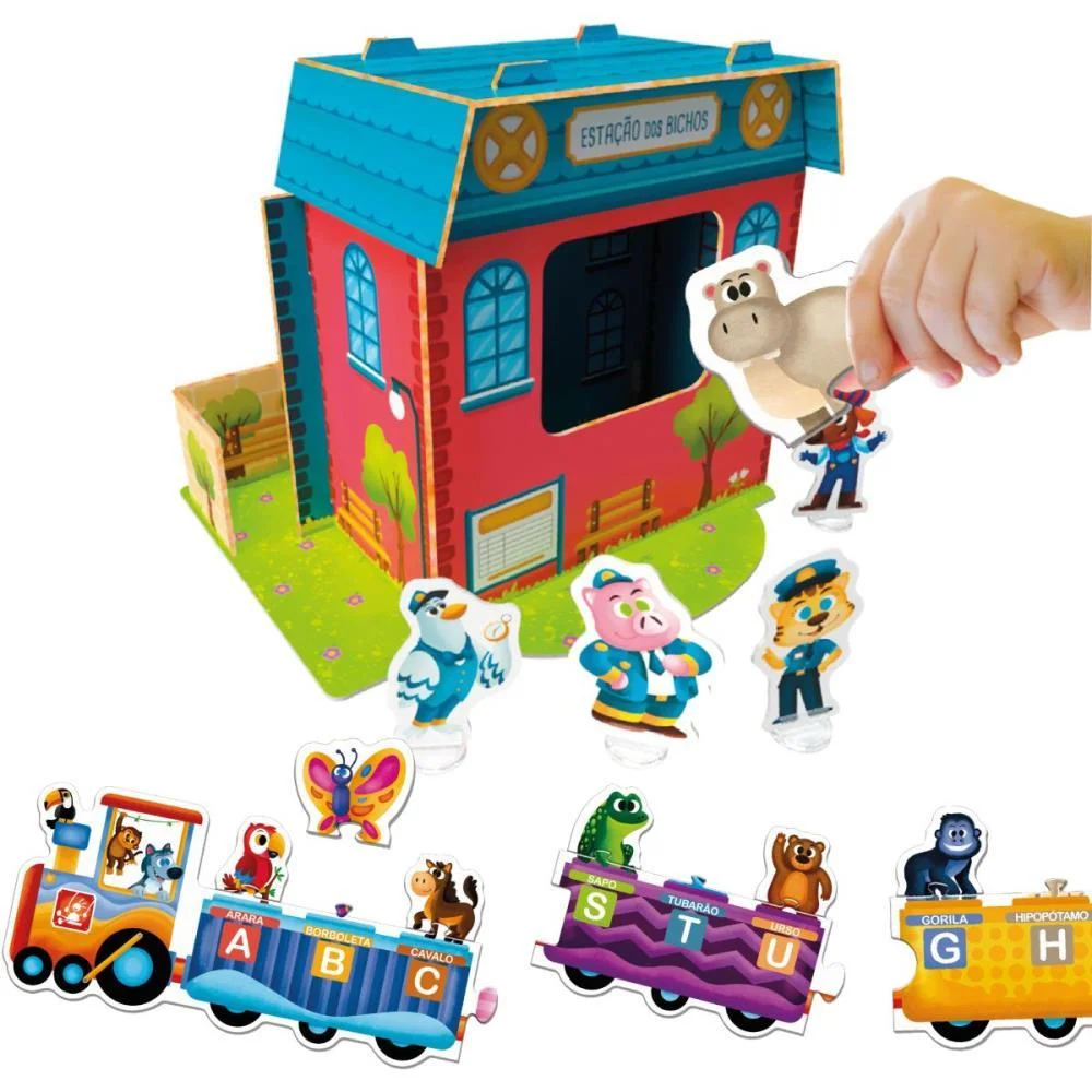 QUEBRA-CABECA MADEIRA TRENZINHO DO ALFABETO 34PCS BRINC. DE CRIANCA (UNIDADE) - imagem 4