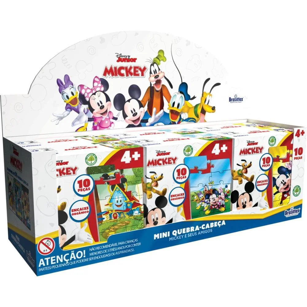 QUEBRA-CABECA MADEIRA MICKEY MINI 10 PECAS BRASILFLEX (DP.C/06) - imagem 2