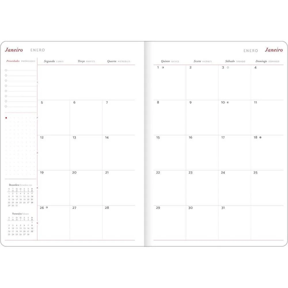 AGENDA/PLANNER 2026 CAMBRIDGE GRAMP. 20F 178X254MM TILIBRA (PCT.C/10) - imagem 5