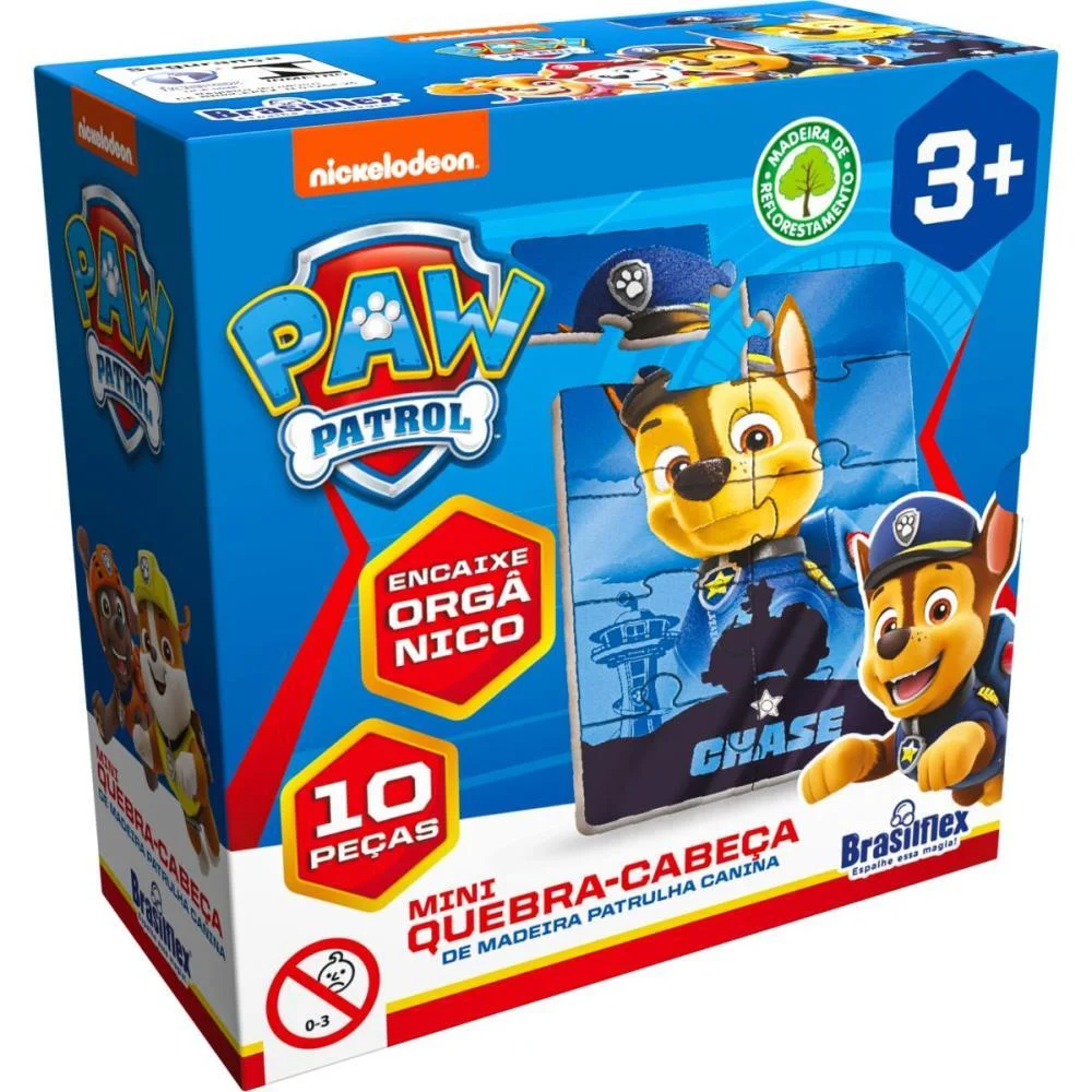 QUEBRA-CABECA MADEIRA PATRULHA CANINA MINI 10 PECAS BRASILFLEX (DP.C/06) - imagem 4