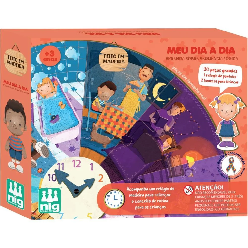 QUEBRA-CABECA MADEIRA MEU DIA A DIA NIG BRINQUEDOS (UNIDADE) - imagem 5