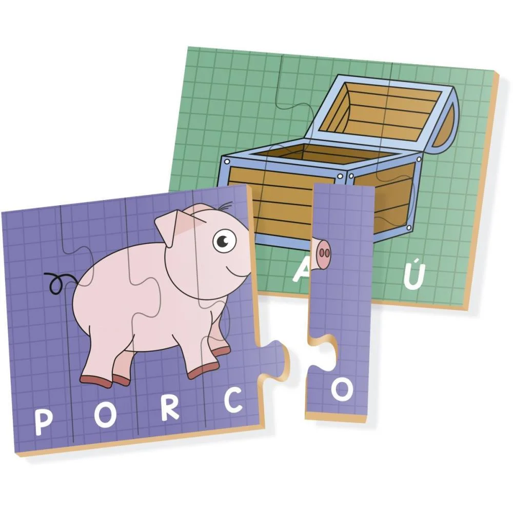 QUEBRA-CABECA MADEIRA VAMOS SOLETRAR 48PCS BRINC. DE CRIANCA (UNIDADE) - imagem 4