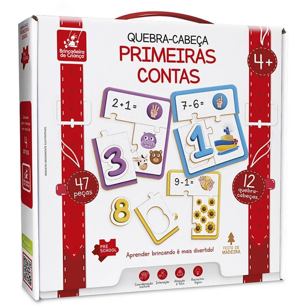 QUEBRA-CABECA MADEIRA PRIMEIRAS CONTAS 47PCS BRINC. DE CRIANCA (UNIDADE) - imagem 4