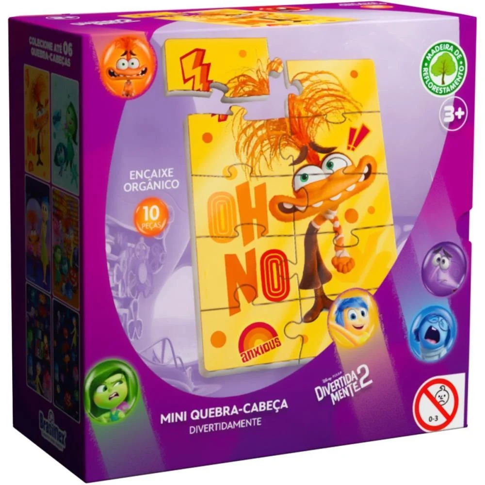 QUEBRA-CABECA MADEIRA DIVERTIDAMENTE MINI 10 PECAS BRASILFLEX (DP.C/06) - imagem 8