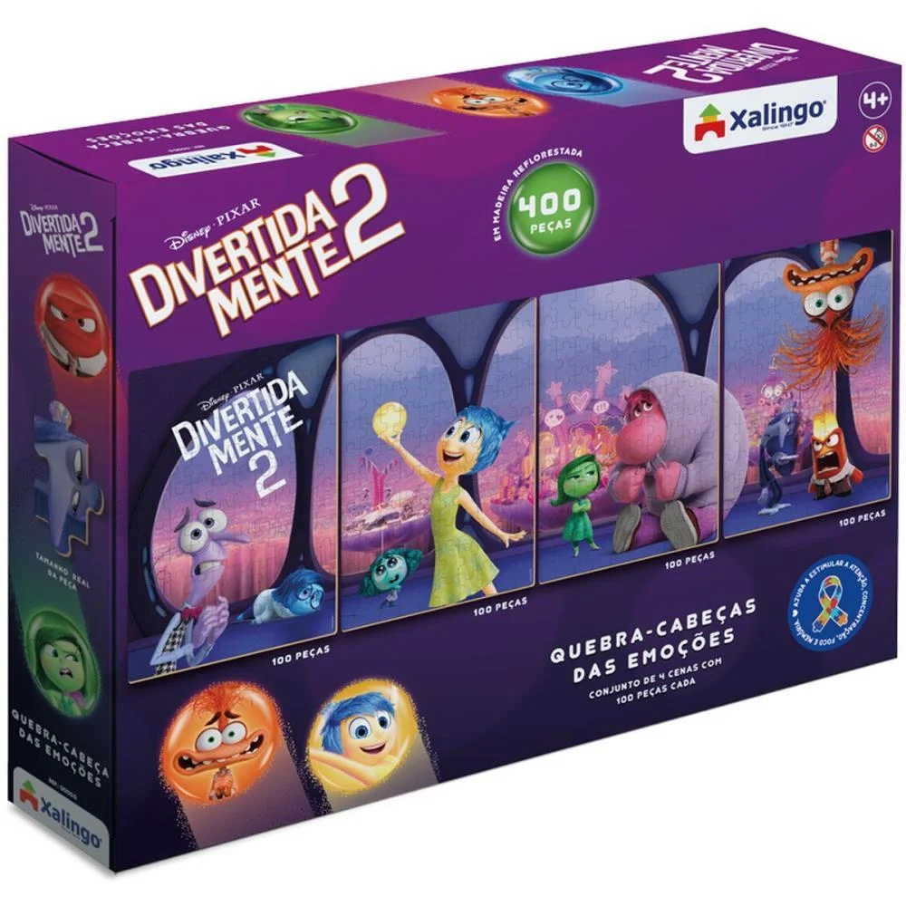 QUEBRA-CABECA MADEIRA DIVERTIDAMENTE 4X100P=400P XALINGO (UNIDADE) - imagem 2