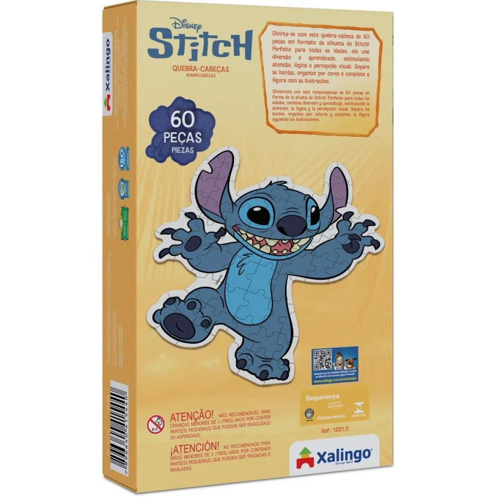 QUEBRA-CABECA MADEIRA STITCH 60 PECAS XALINGO (UNIDADE) - imagem 4