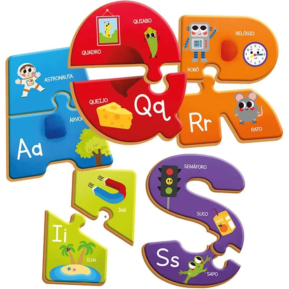 QUEBRA-CABECA MADEIRA APRENDENDO O ABC 52PCS BRINC. DE CRIANCA (UNIDADE) - imagem 2