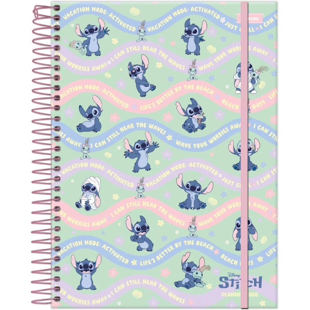 AGENDA/PLANNER 2026 STITCH 80F.177X240MM FORONI (PCT.C/03) - imagem 4