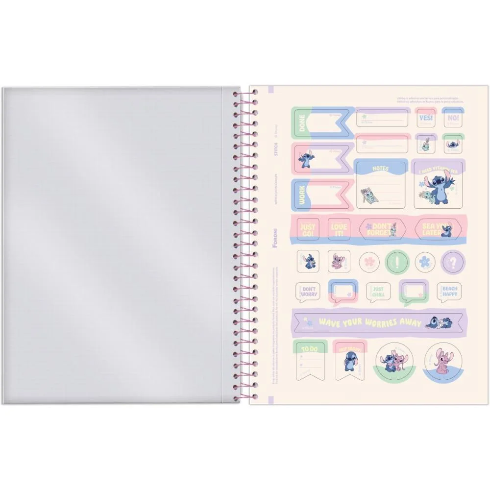 AGENDA/PLANNER 2026 STITCH 80F.177X240MM FORONI (PCT.C/03) - imagem 6