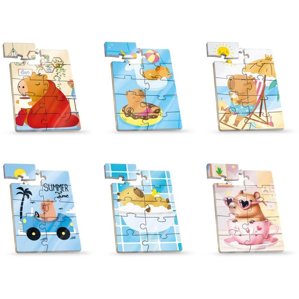 QUEBRA-CABECA MADEIRA CAPIVARA MINI 10 PECAS BRASILFLEX (DP.C/06) - imagem 4