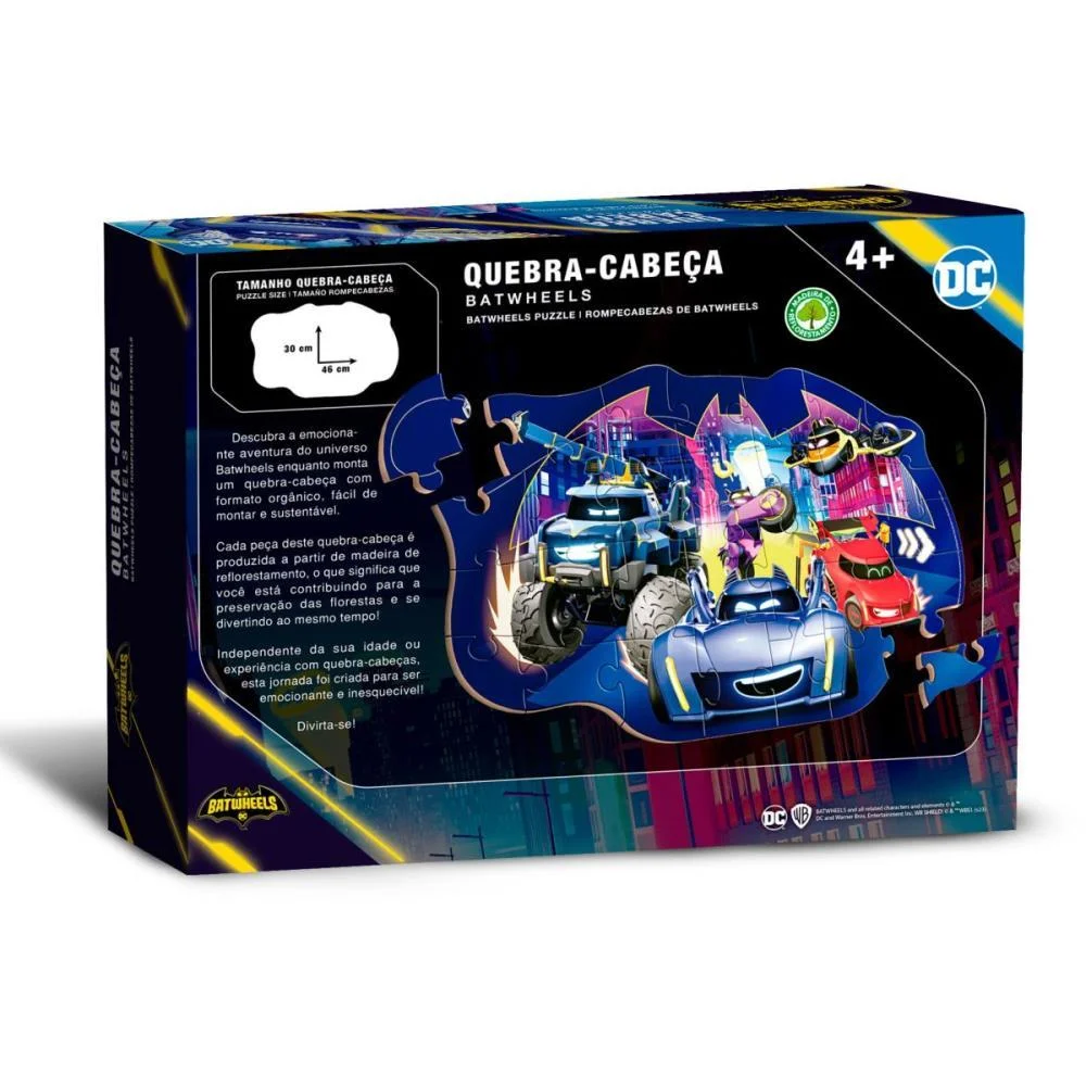 QUEBRA-CABECA MADEIRA BATWHEELS 30 PECAS PAIS E FILHOS (UNIDADE) - imagem 4