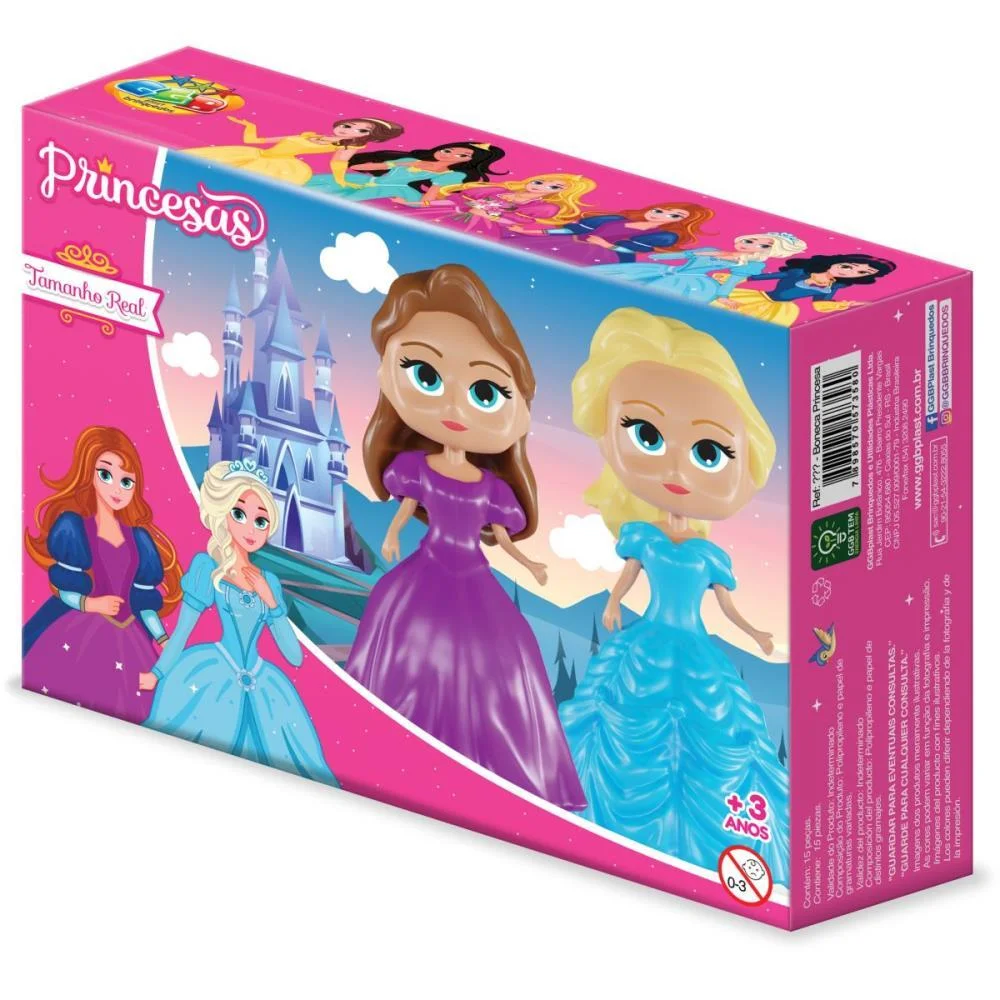 BRINQUEDO PARA MONTAR PRINCESAS C/2 UNIDADES (S) GGB PLAST (UNIDADE) - imagem 11
