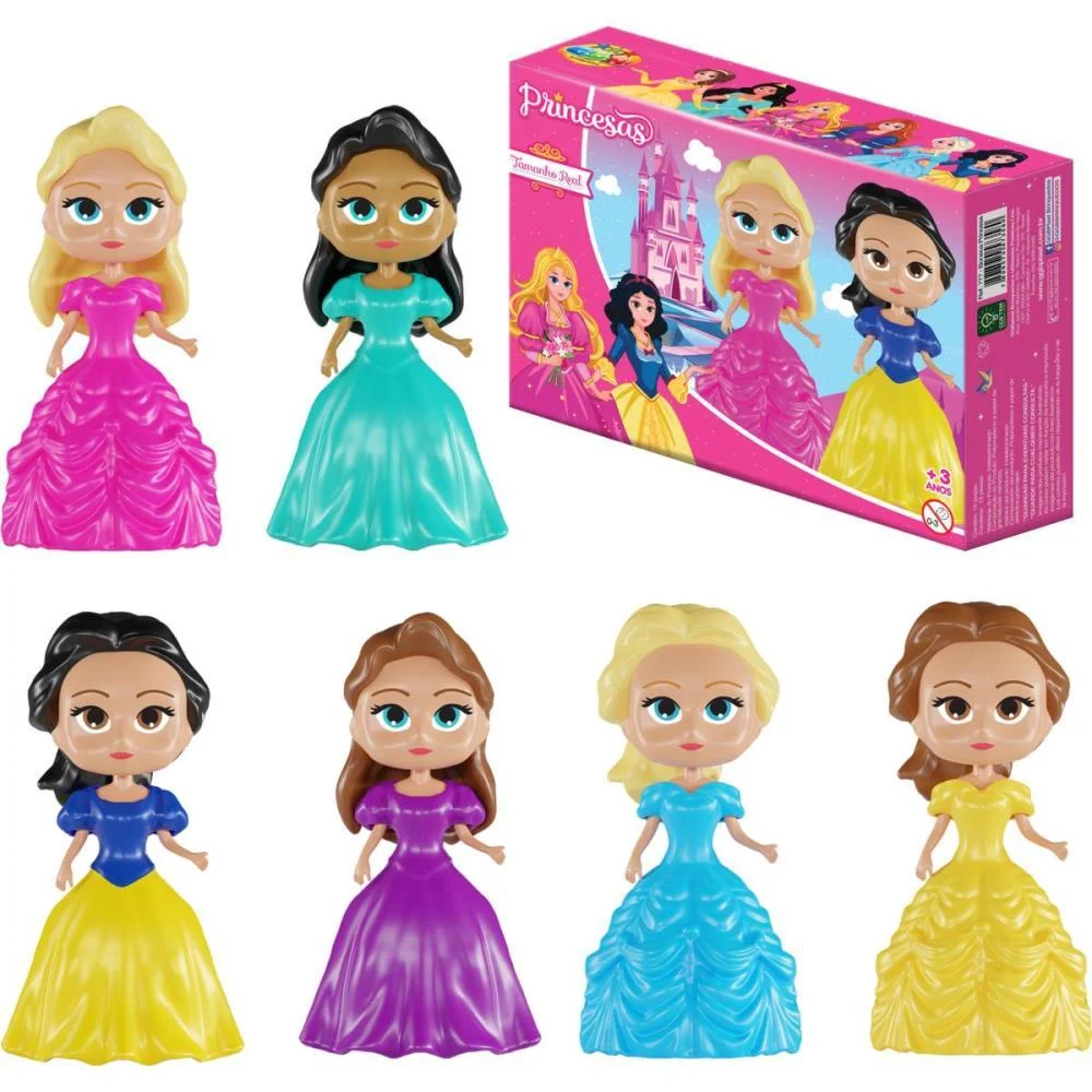 BRINQUEDO PARA MONTAR PRINCESAS C/2 UNIDADES (S) GGB PLAST (UNIDADE) - imagem 3