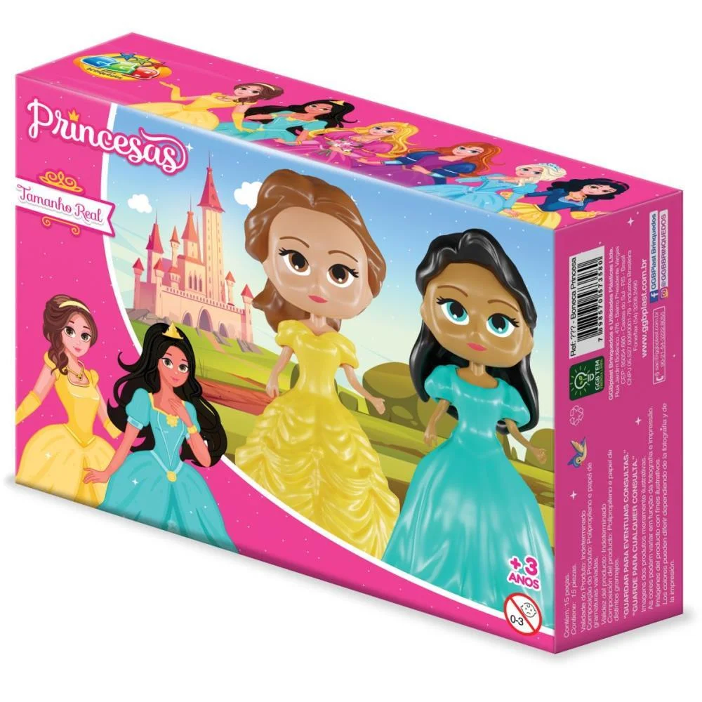 BRINQUEDO PARA MONTAR PRINCESAS C/2 UNIDADES (S) GGB PLAST (UNIDADE) - imagem 10