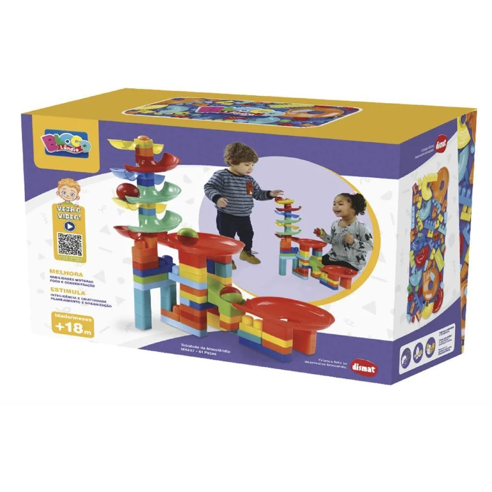 BRINQUEDO PARA MONTAR TOBOBOLA BLOCOLANDIA 61 PCS DISMAT (UNIDADE) - imagem 5