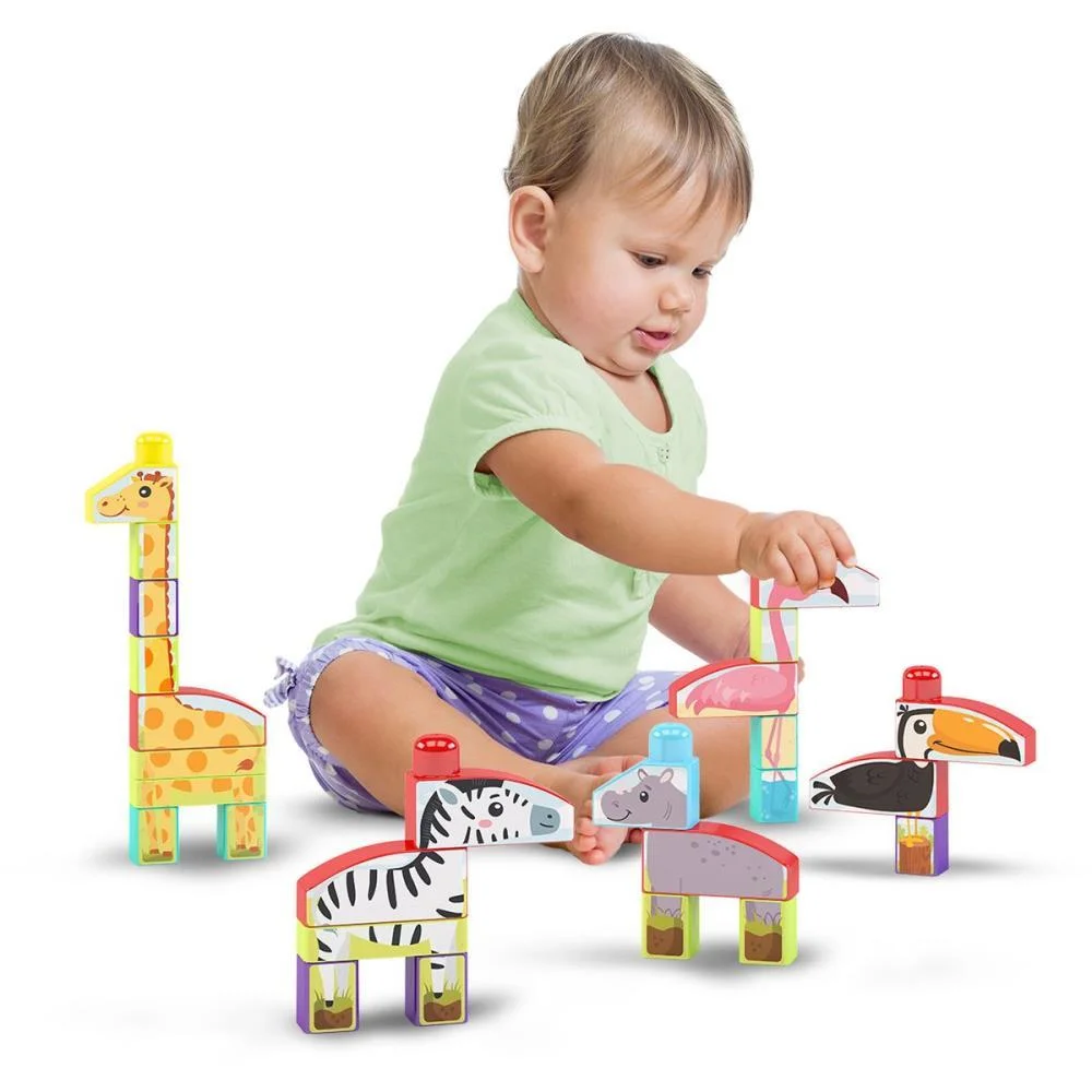 BRINQUEDO PARA MONTAR SACOLA BLOCOLANDIA MENINA 240P DISMAT (UNIDADE) - imagem 4