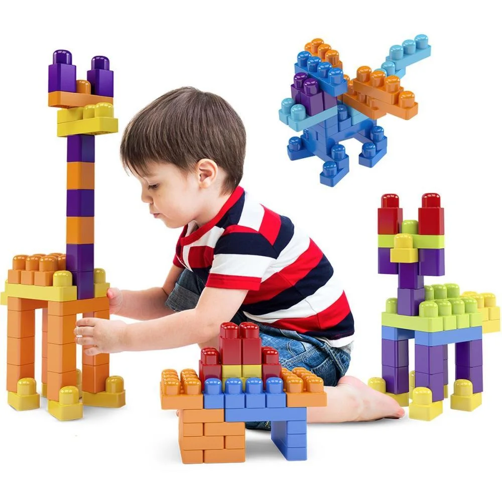 BRINQUEDO PARA MONTAR SACOLA BLOCOLANDIA 100 PCS DISMAT (UNIDADE) - imagem 4