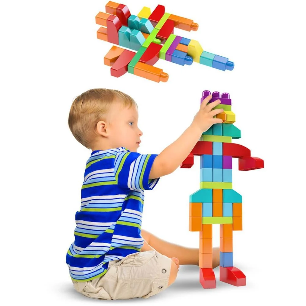 BRINQUEDO PARA MONTAR SACOLA CONST.BLOCOLANDIA  80P DISMAT (UNIDADE) - imagem 4