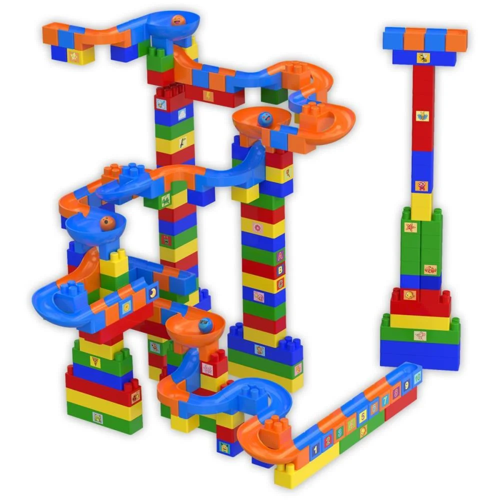 BRINQUEDO PARA MONTAR RAMPA DIVERTIDA 200PCS+60ADESI GGB PLAST (UNIDADE) - imagem 3