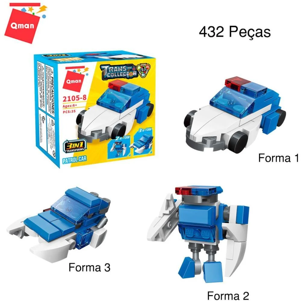 BRINQUEDO PARA MONTAR SET CONSTRUCAO/POLICIA 3EM1(S) KEEPPLAY (DP.C/10) - imagem 11