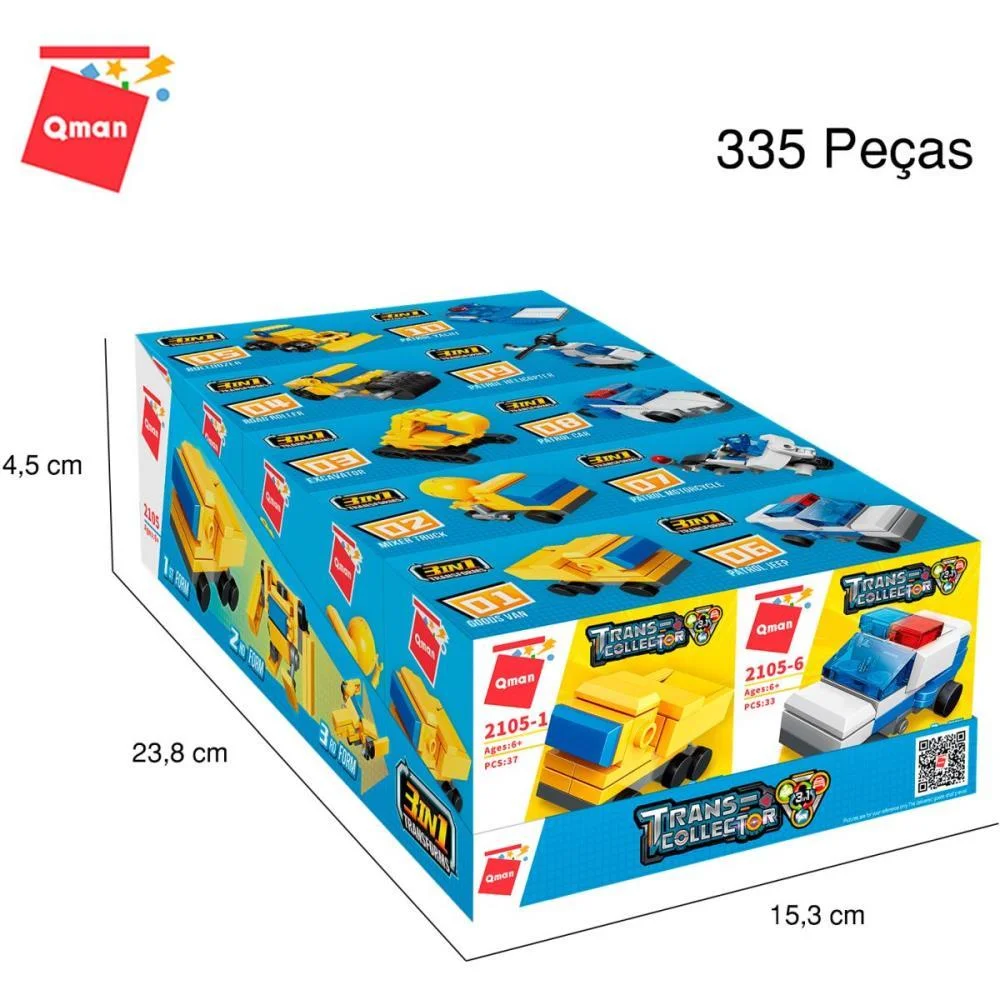 BRINQUEDO PARA MONTAR SET CONSTRUCAO/POLICIA 3EM1(S) KEEPPLAY (DP.C/10) - imagem 14