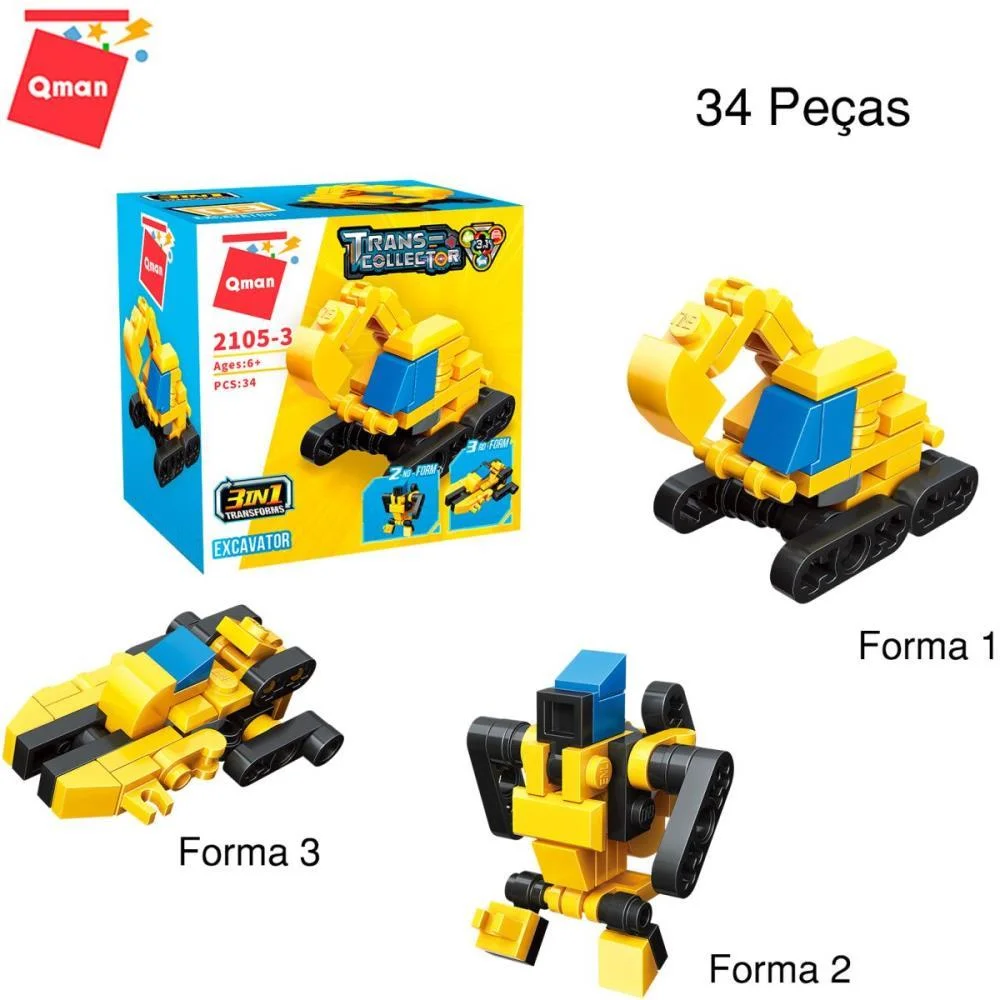 BRINQUEDO PARA MONTAR SET CONSTRUCAO/POLICIA 3EM1(S) KEEPPLAY (DP.C/10) - imagem 5