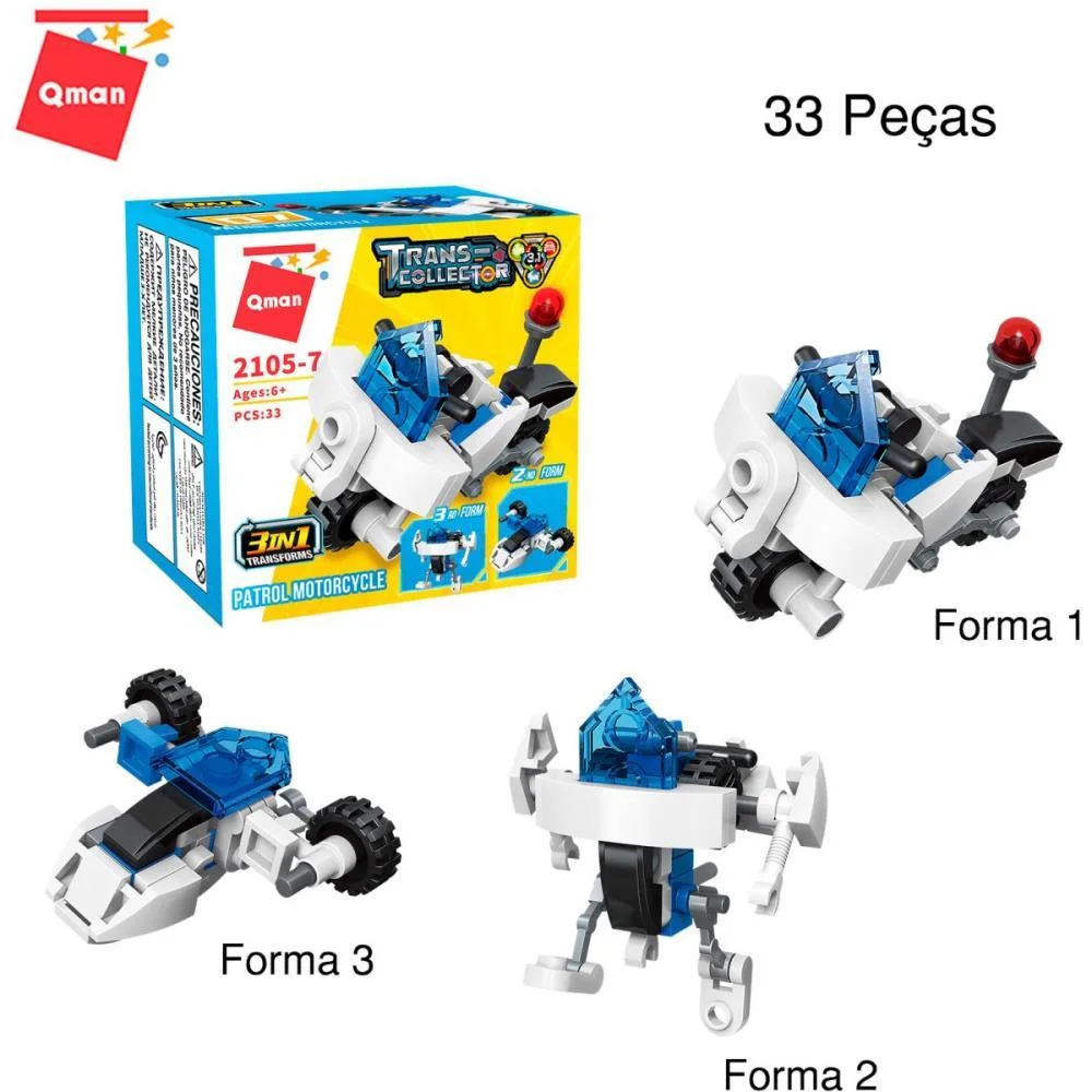 BRINQUEDO PARA MONTAR SET CONSTRUCAO/POLICIA 3EM1(S) KEEPPLAY (DP.C/10) - imagem 10