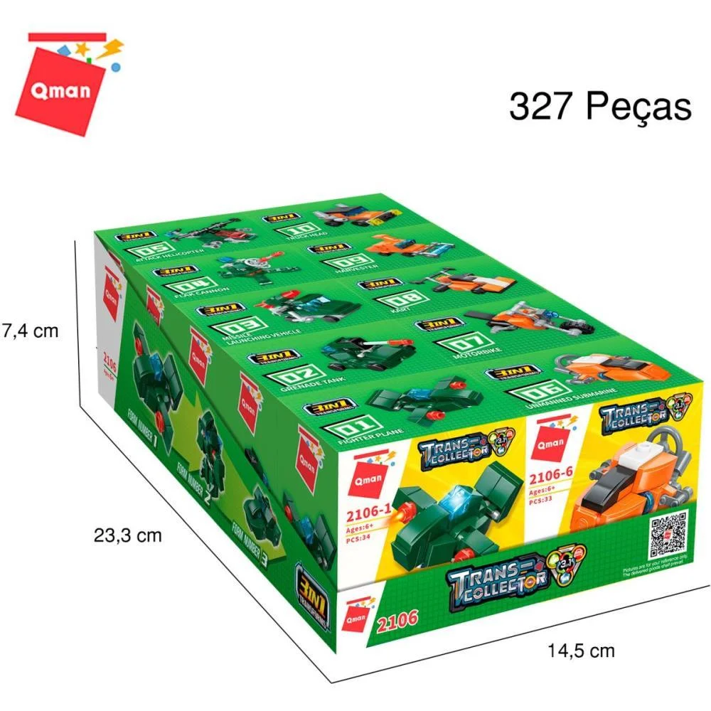 BRINQUEDO PARA MONTAR SET MILITAR/TRANSPORTES 3EM1(S KEEPPLAY (DP.C/10) - imagem 13