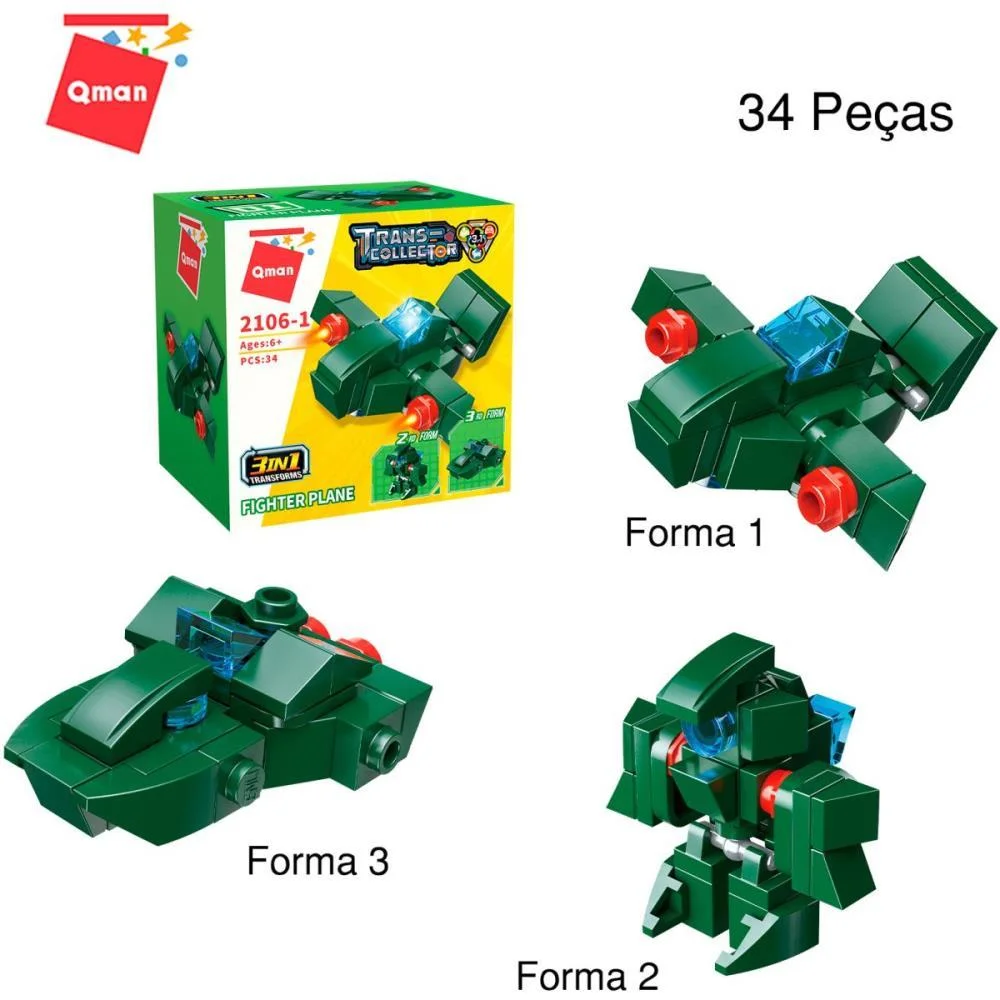 BRINQUEDO PARA MONTAR SET MILITAR/TRANSPORTES 3EM1(S KEEPPLAY (DP.C/10) - imagem 3
