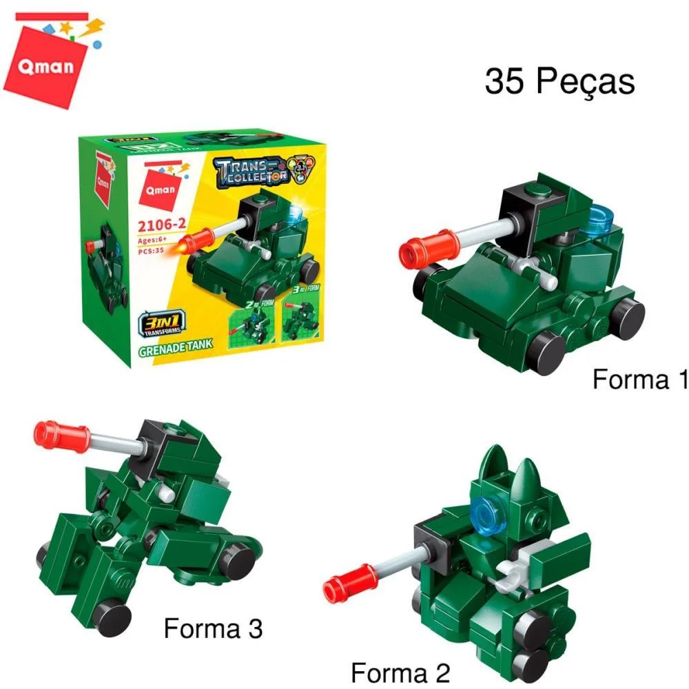 BRINQUEDO PARA MONTAR SET MILITAR/TRANSPORTES 3EM1(S KEEPPLAY (DP.C/10) - imagem 4