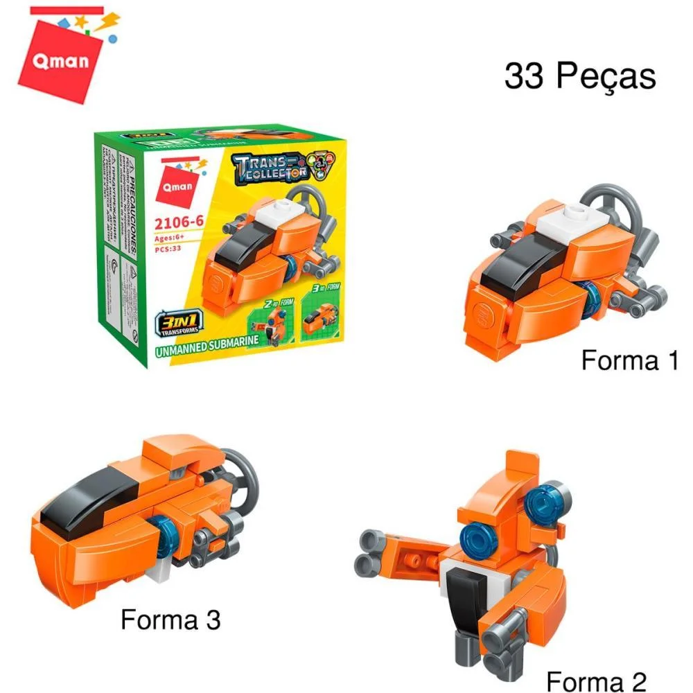 BRINQUEDO PARA MONTAR SET MILITAR/TRANSPORTES 3EM1(S KEEPPLAY (DP.C/10) - imagem 8