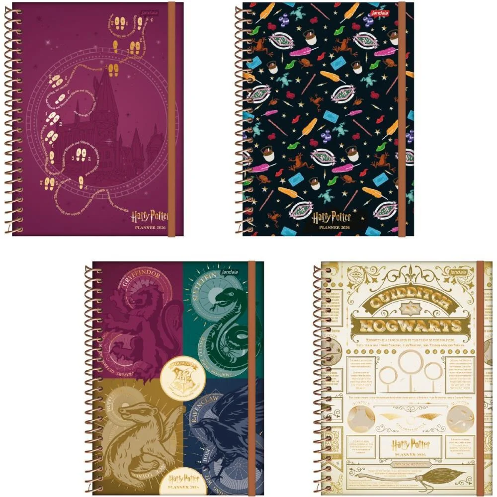 AGENDA/PLANNER 2026 HARRY POTTER ESP 80F 175X242MM JANDAIA (PCT.C/04) - imagem 2
