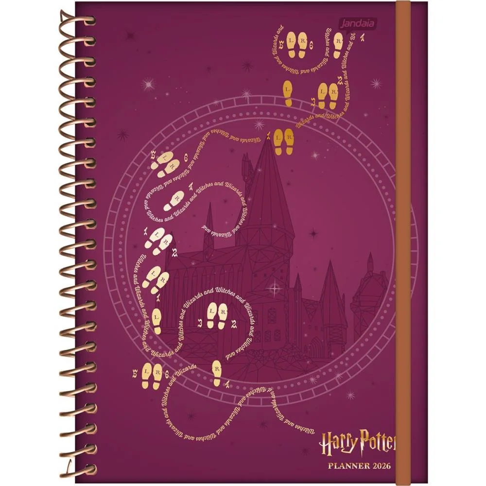 AGENDA/PLANNER 2026 HARRY POTTER ESP 80F 175X242MM JANDAIA (PCT.C/04) - imagem 4