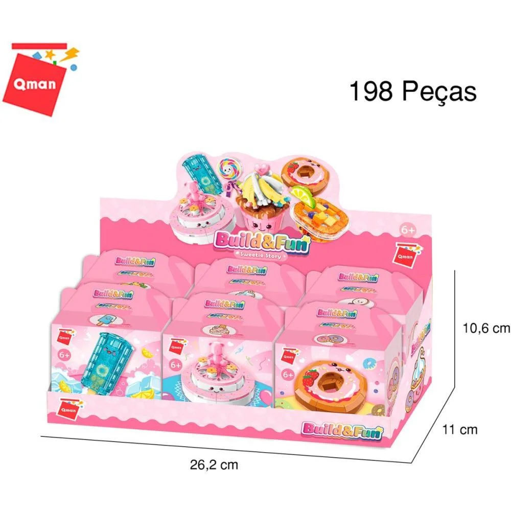 BRINQUEDO PARA MONTAR SET BUILD FUN COMIDINHAS (S) KEEPPLAY (DP.C/06) - imagem 8