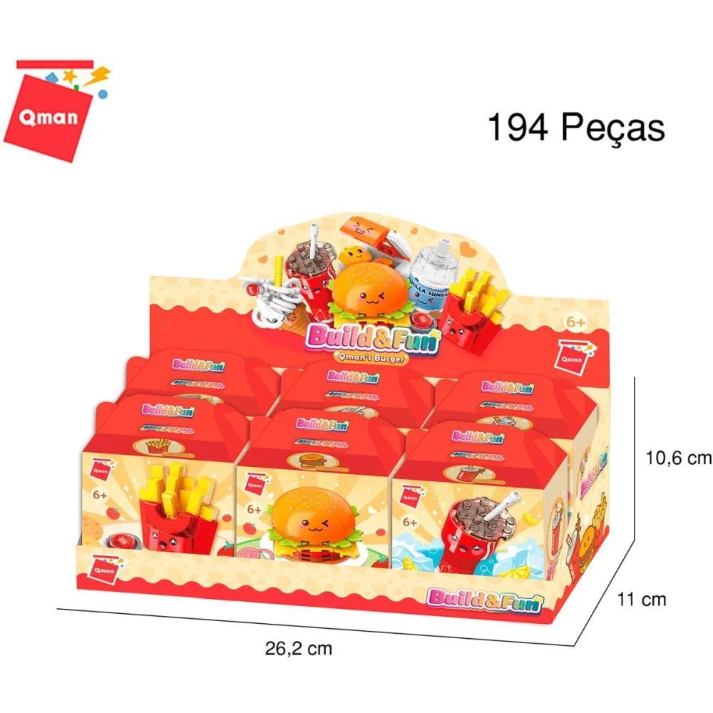 BRINQUEDO PARA MONTAR SET BUILD FUN FAST FOOD (S) KEEPPLAY (DP.C/06) - imagem 9