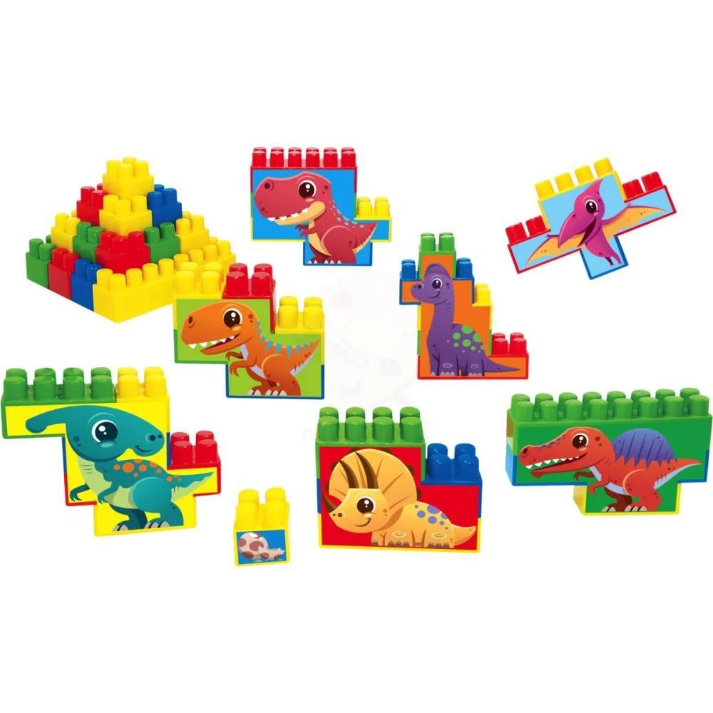 BRINQUEDO PARA MONTAR MONTANDO PARQUE DINOSSAUROS48P GGB PLAST (UNIDADE) - imagem 4