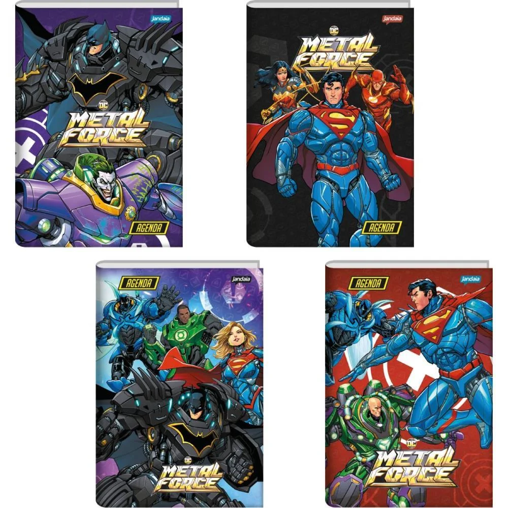 AGENDA/PLANNER 2026 LIGA DA JUSTICA CD 96F 134X200 JANDAIA (PCT.C/04) - imagem 3