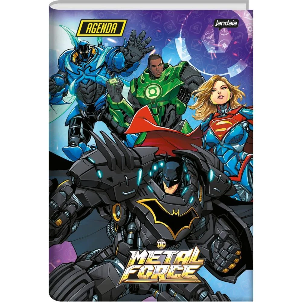 AGENDA/PLANNER 2026 LIGA DA JUSTICA CD 96F 134X200 JANDAIA (PCT.C/04) - imagem 6