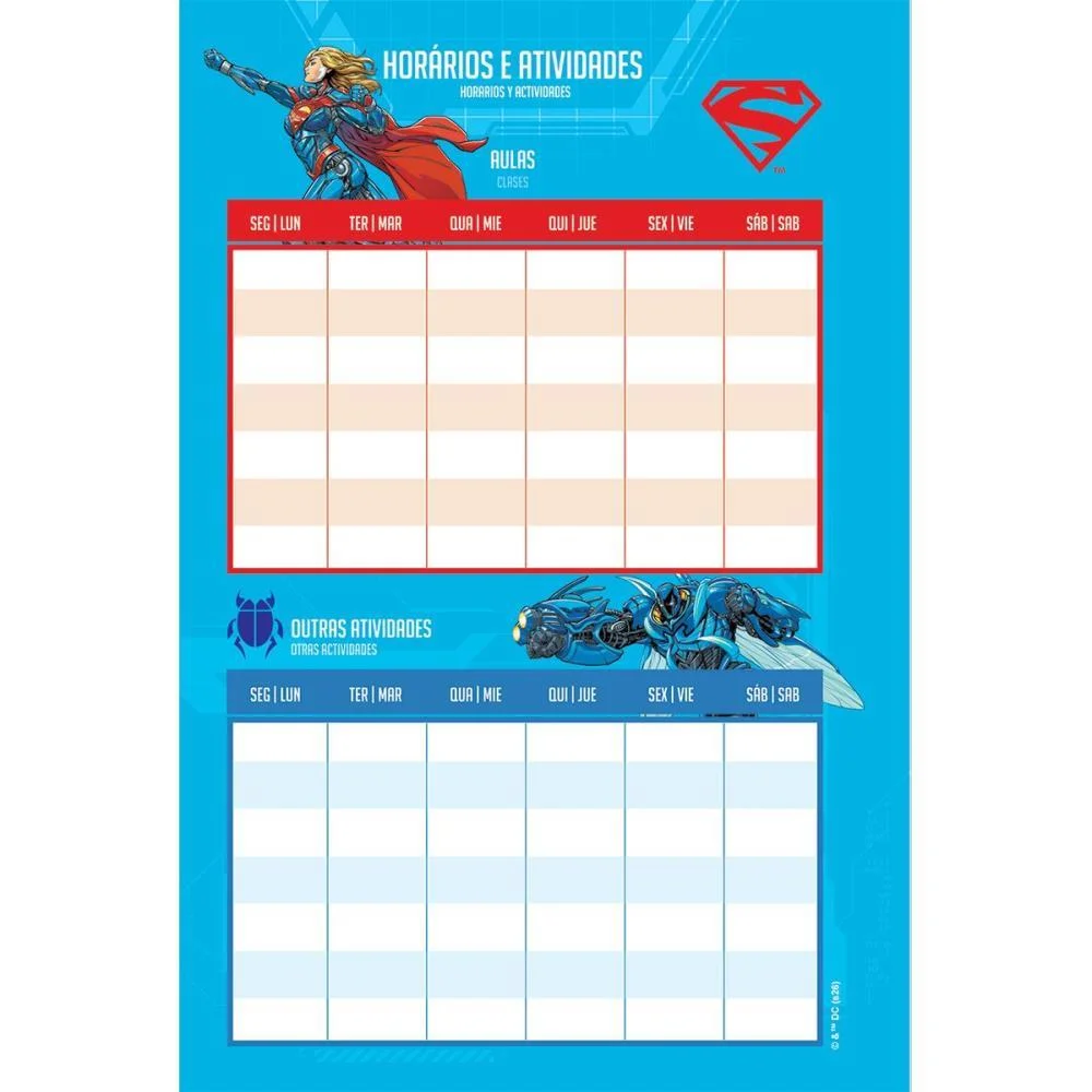 AGENDA/PLANNER 2026 LIGA DA JUSTICA CD 96F 134X200 JANDAIA (PCT.C/04) - imagem 8