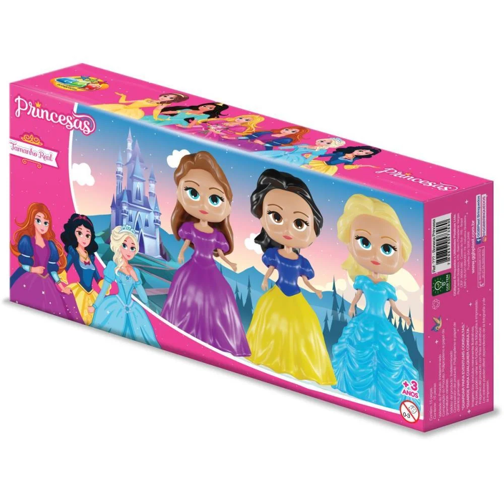 BRINQUEDO PARA MONTAR PRINCESAS C/03 UNIDADES (S) GGB PLAST (UNIDADE) - imagem 11