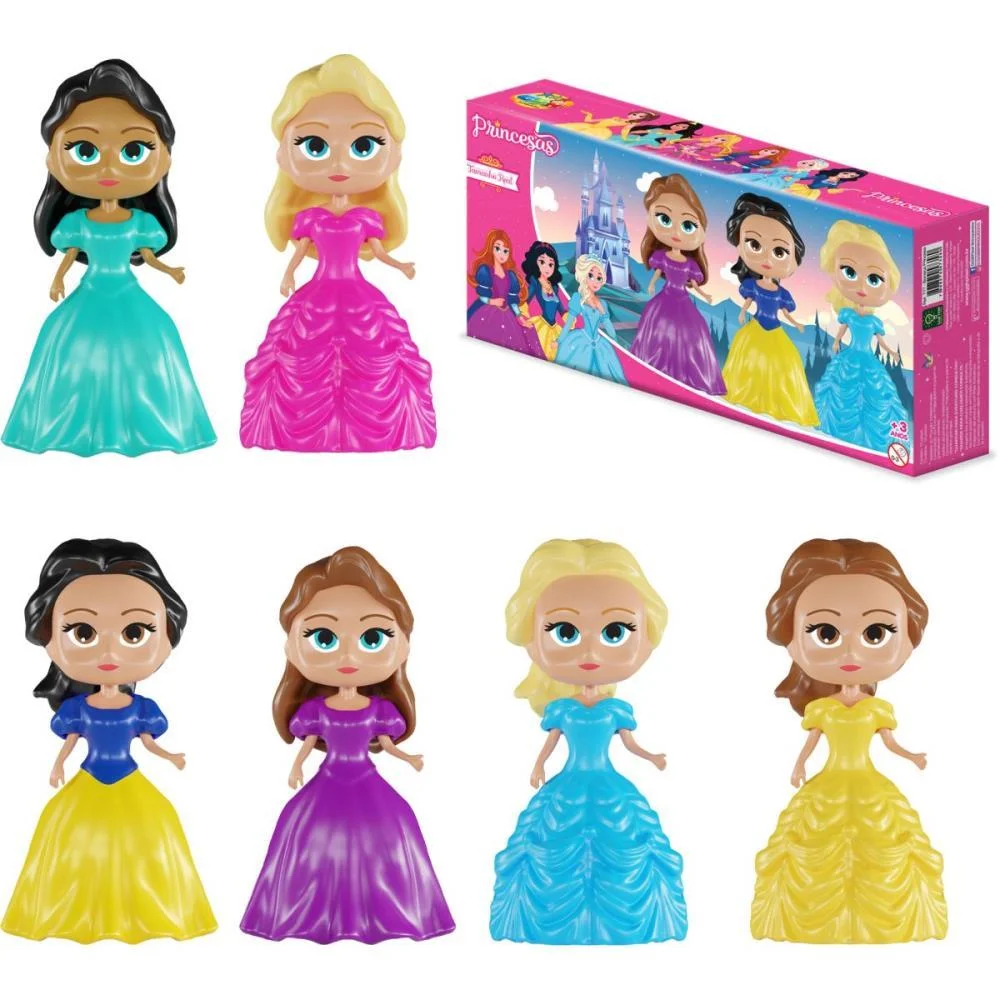 BRINQUEDO PARA MONTAR PRINCESAS C/03 UNIDADES (S) GGB PLAST (UNIDADE) - imagem 3
