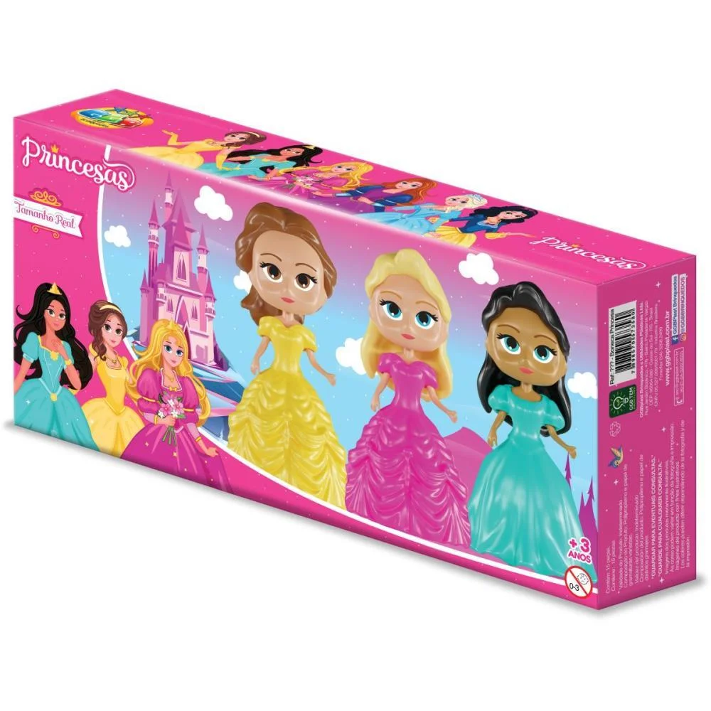 BRINQUEDO PARA MONTAR PRINCESAS C/03 UNIDADES (S) GGB PLAST (UNIDADE) - imagem 10