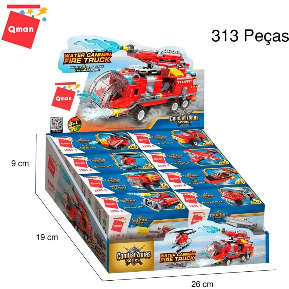 BRINQUEDO PARA MONTAR SUPER CAMINHAO BOMBEIRO (S) KEEPPLAY (DP.C/08) - imagem 12