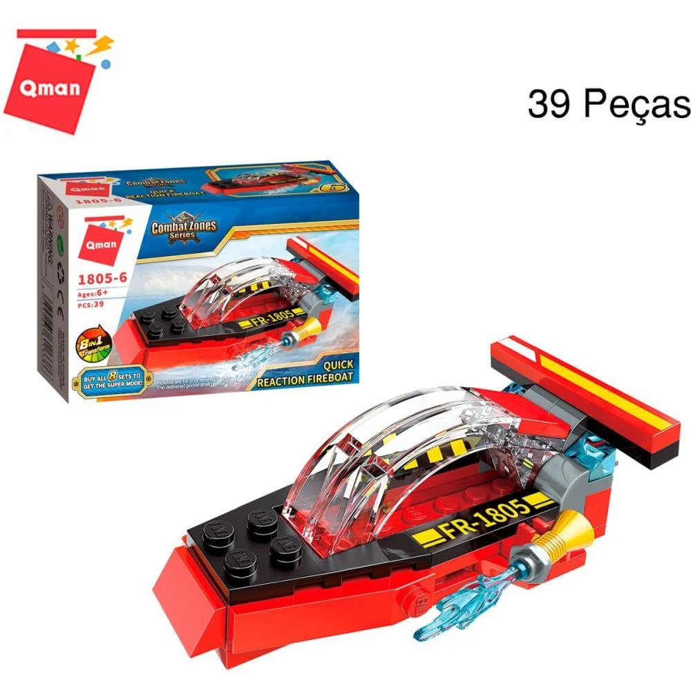 BRINQUEDO PARA MONTAR SUPER CAMINHAO BOMBEIRO (S) KEEPPLAY (DP.C/08) - imagem 5