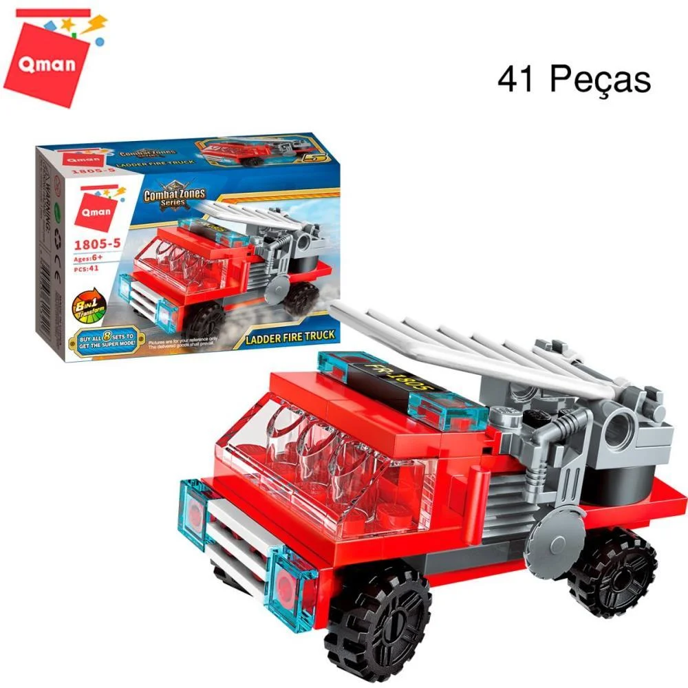 BRINQUEDO PARA MONTAR SUPER CAMINHAO BOMBEIRO (S) KEEPPLAY (DP.C/08) - imagem 6