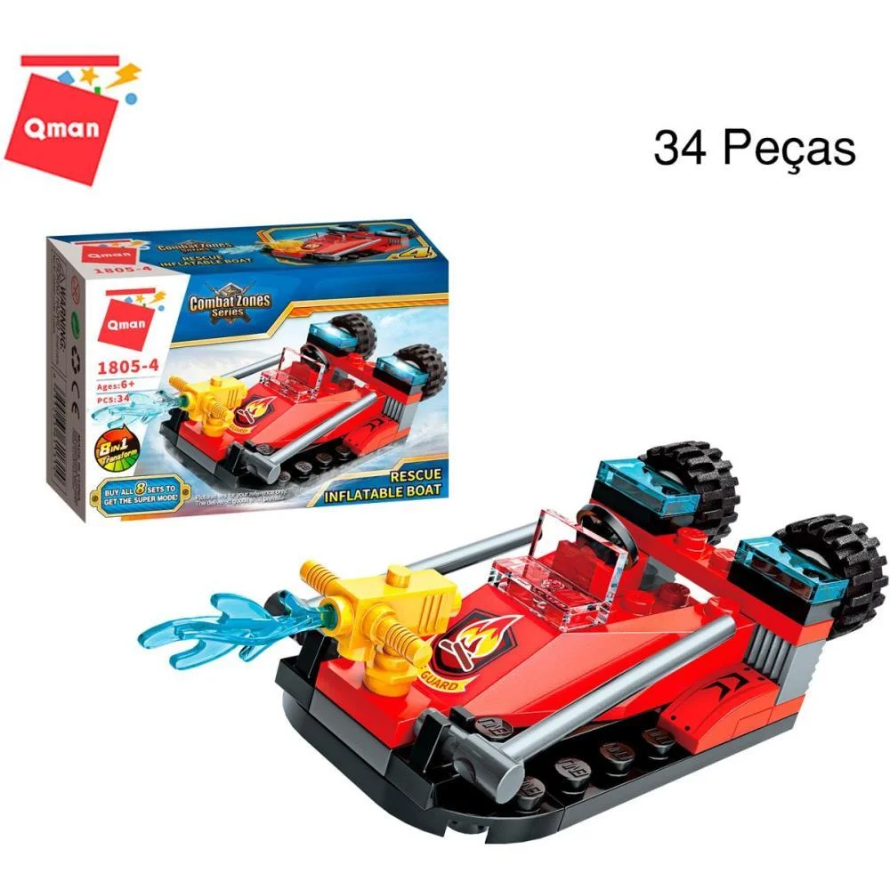 BRINQUEDO PARA MONTAR SUPER CAMINHAO BOMBEIRO (S) KEEPPLAY (DP.C/08) - imagem 7