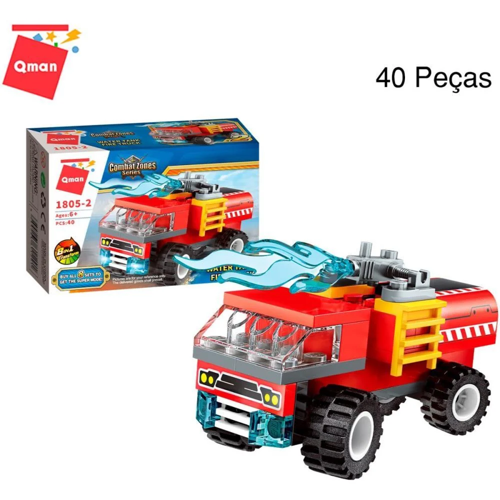 BRINQUEDO PARA MONTAR SUPER CAMINHAO BOMBEIRO (S) KEEPPLAY (DP.C/08) - imagem 9